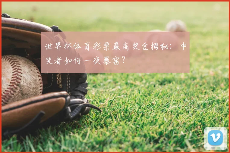 世界杯体育彩票最高奖金揭秘：中奖者如何一夜暴富？